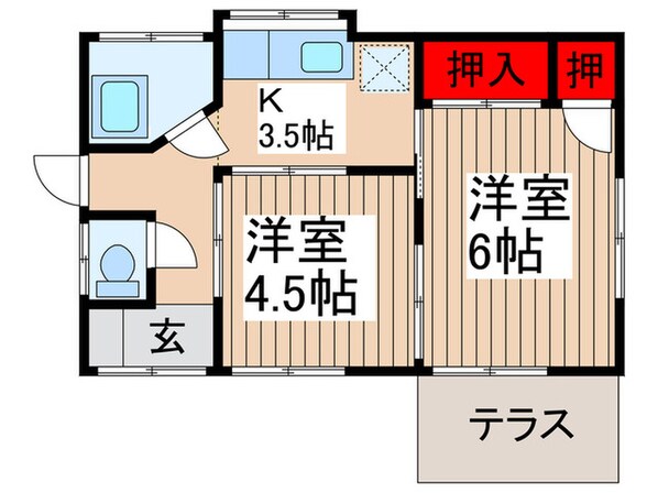 金子様貸家・７の物件間取画像